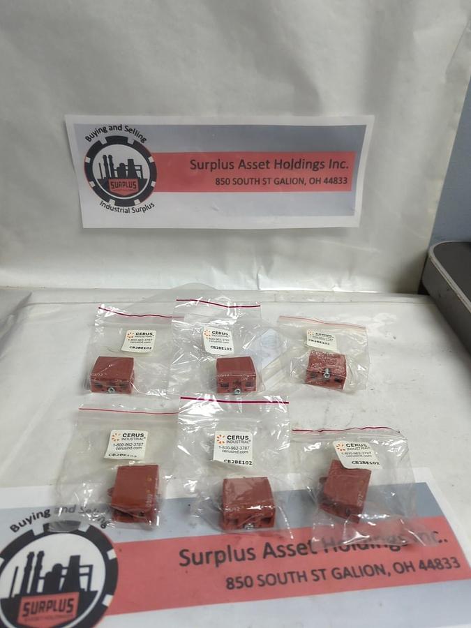 CERUS,CB2BE102,CONTACT BLOCK 240V 10A LOT OF 6 NOS