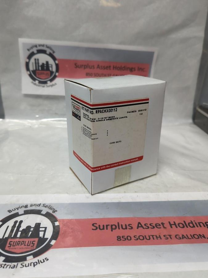 FISHER PARTS,RPACKX00112,PACKING SIZE 1/2" STEM-2-13/16" BOSS SINGLE GRAPHITE