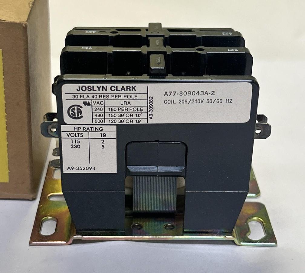 JOSLYN CLARK,DP3C302-240,DEFINITE PURPOSE CONTACTOR NEW