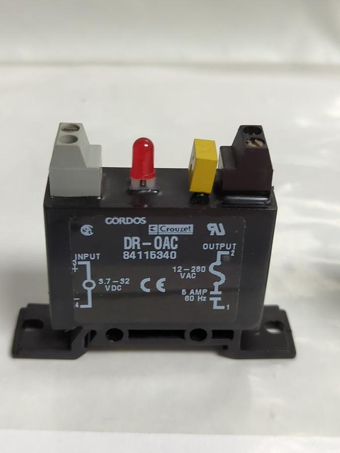 Used GORDOS,DR-0AC,SOLID STATE RELAY LOT OF 2 PRE-OWNED