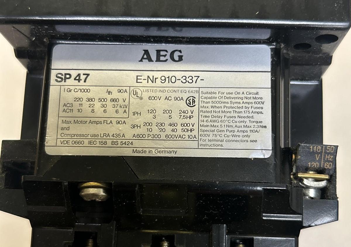 Used AEG,SP47,CONTACTOR