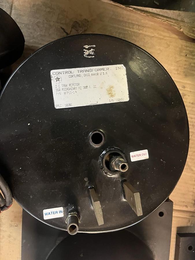 Used Control Transformer,8FP11-1,DC TANK REACTOR CHOKE 350 Microhenry 300 Amps