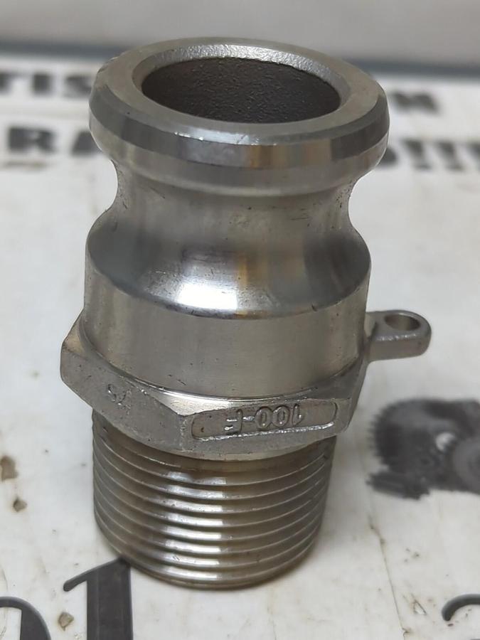 DIXON,100-F,CAM & GROOVE 1 INCH STAINLESS STEEL ADAPTER NOS