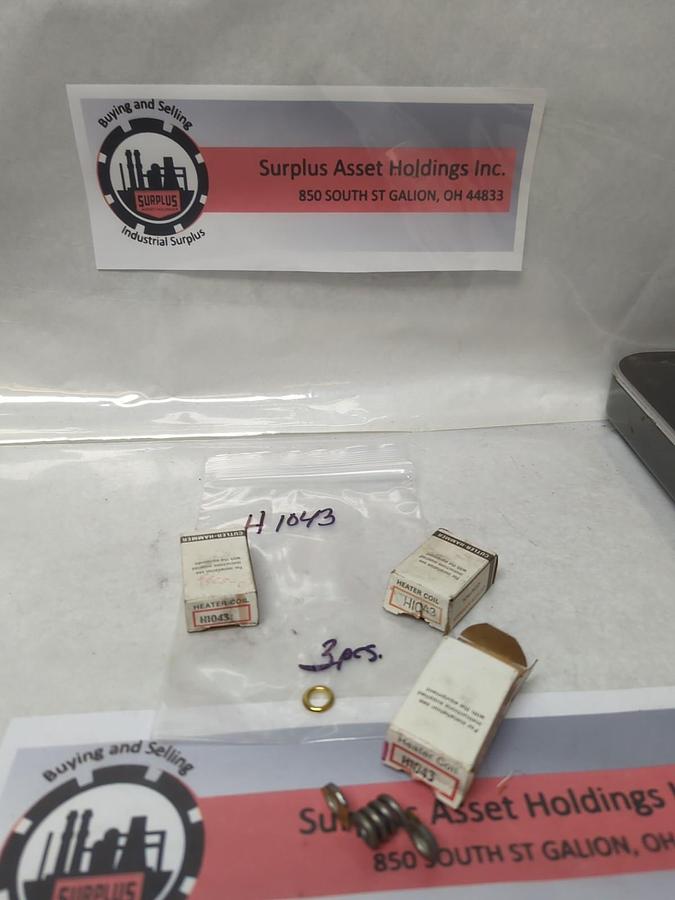 CUTLER-HAMMER,H1043,OVERLOAD HEATER ELEMENT LOT OF 3 NOS