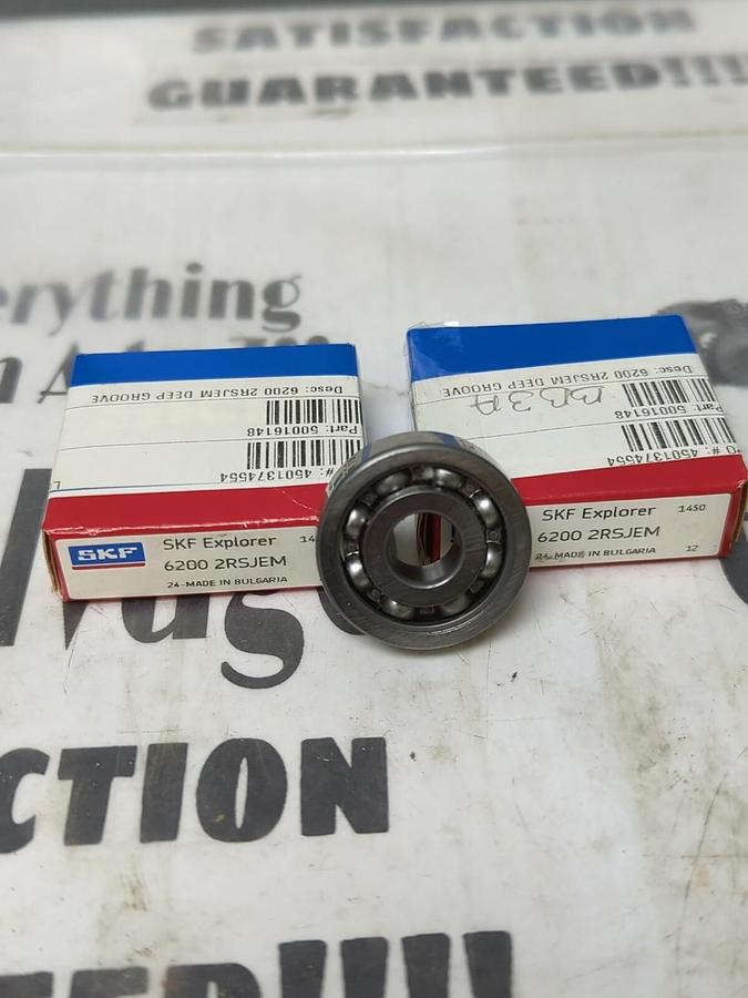 SKF,6200-2RSJEM,DEEP GROOVE BALL BEARING LOT OF 3  NOS