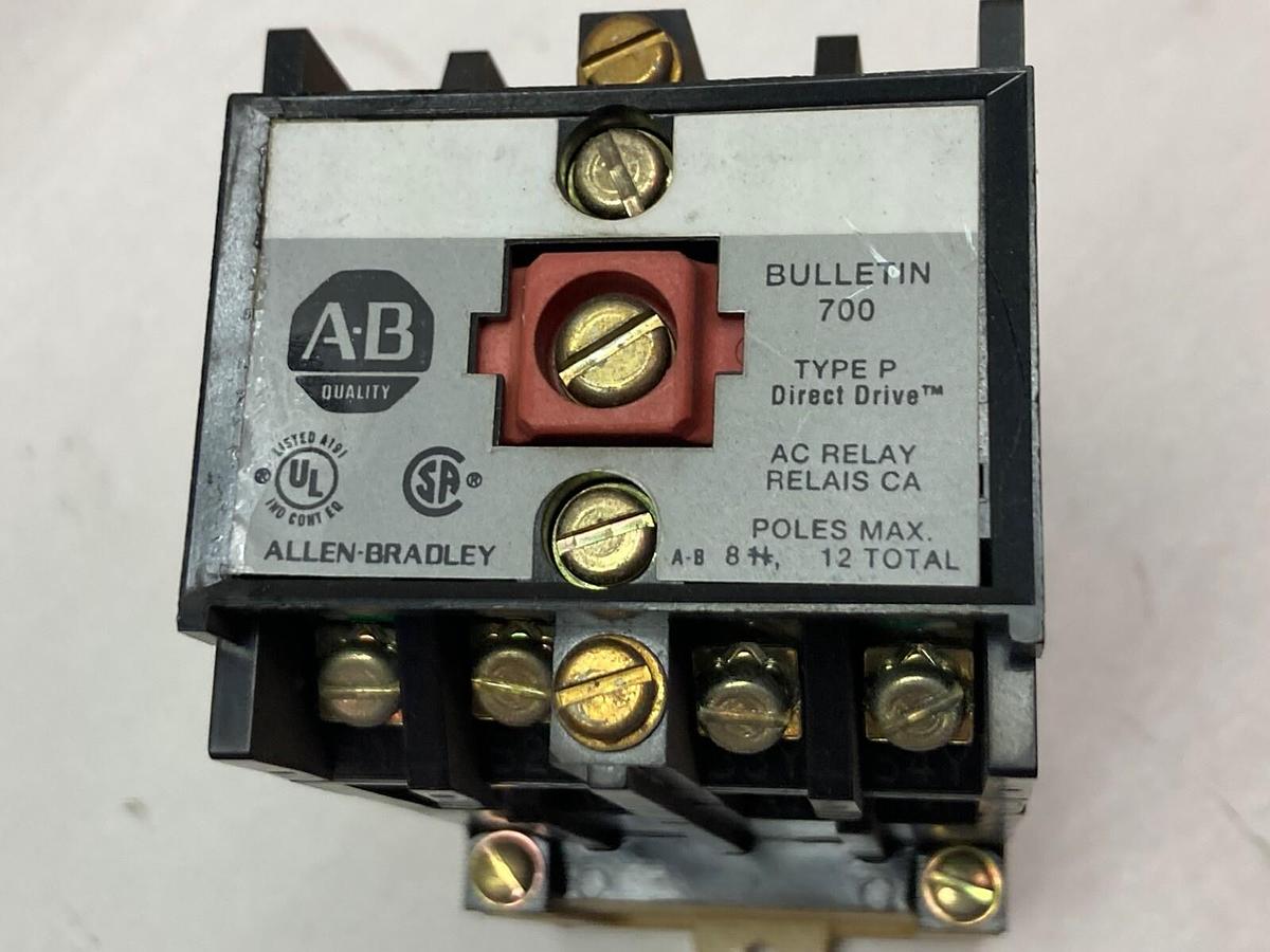 Used Allen-Bradley,700-P800A1,AC Relay Type P Ser B
