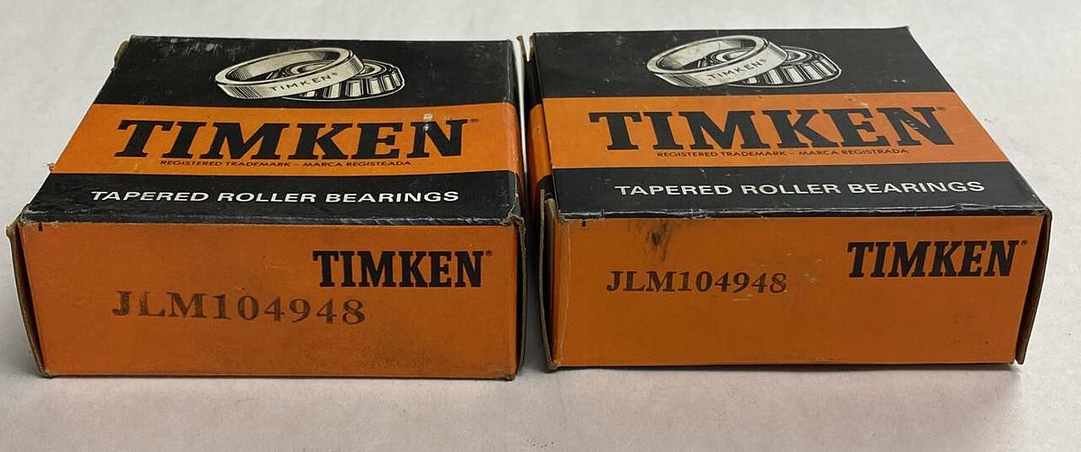 Timken,JLM104948,Tapered Roller Bearing Cone Lot Of 2 NOS