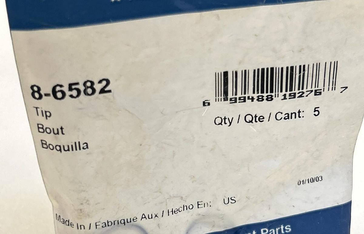 Used THERMAL DYNAMICS,8-6582,PLASMA CUTTING TORCH TIP PACK OF 5 NEW