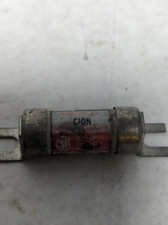 ENGLISH ELECTRIC,C10N,10 AMP 600V FUSE LOT OF 2 NOS