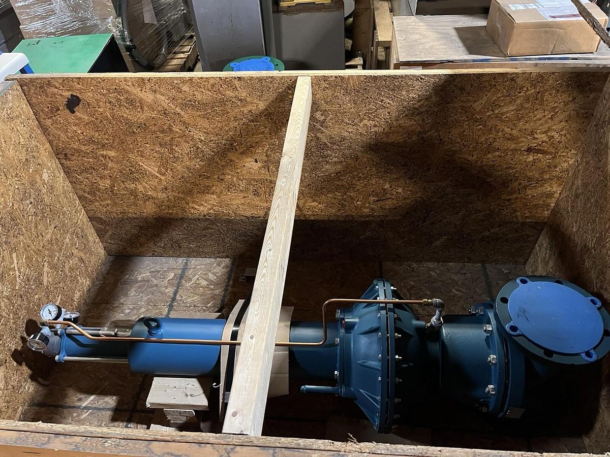 Used ITT,6-2529-TM-34-32108-P1-PR4-SR1,WEIR STYLE DIAPHRAGM VALVE 6"