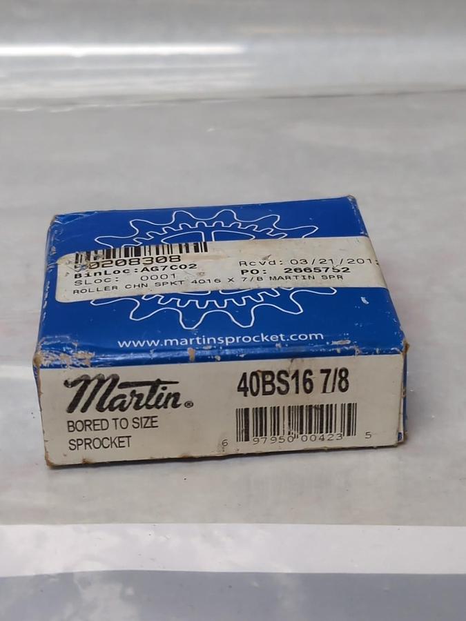 MARTIN,40BS16-7/8,BORED TO SIZE SPROCKET NOS