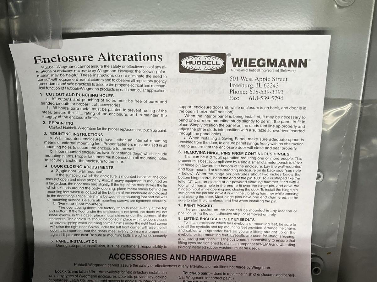 Wiegmann,B101006CH,Screw Clamps Electrical Enclosures Type 12, 13