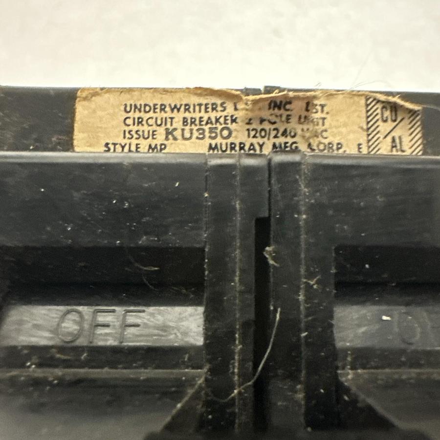 Used Murray,MP215,15 Amp 2 Pole Circuit Breaker Lot of 2