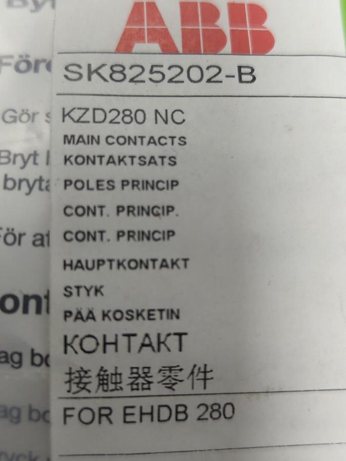ABB,SK825202-B,MAIN CONTACT KIT NOS