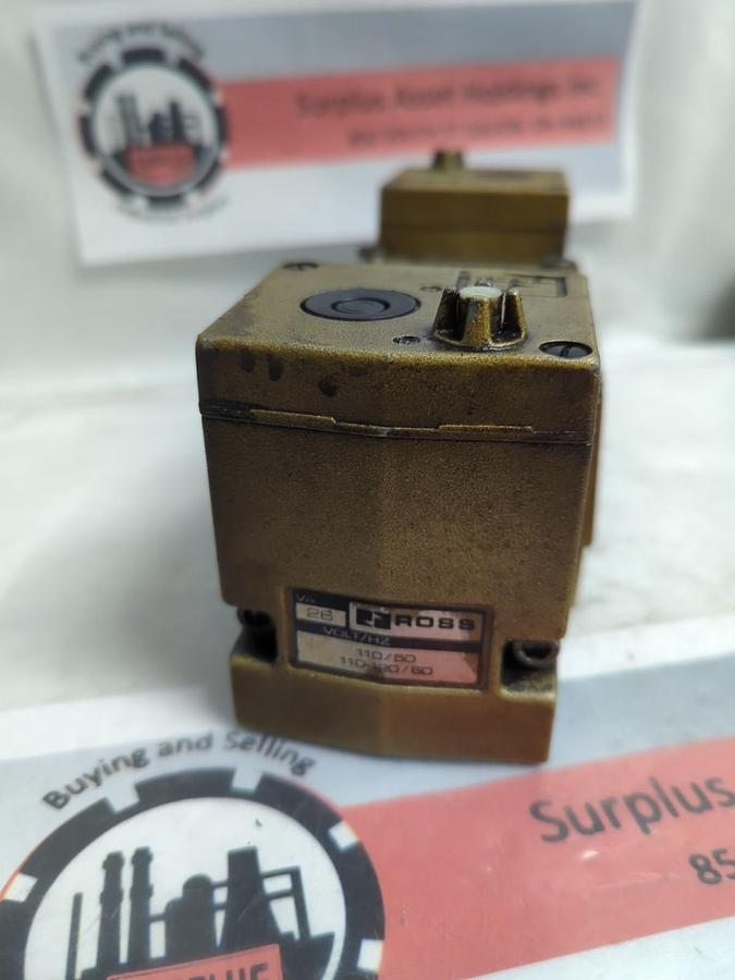 Used ROSS,W7476B4332,SOLENOID VALVE 110/50 110-120/60 PRE-OWNED