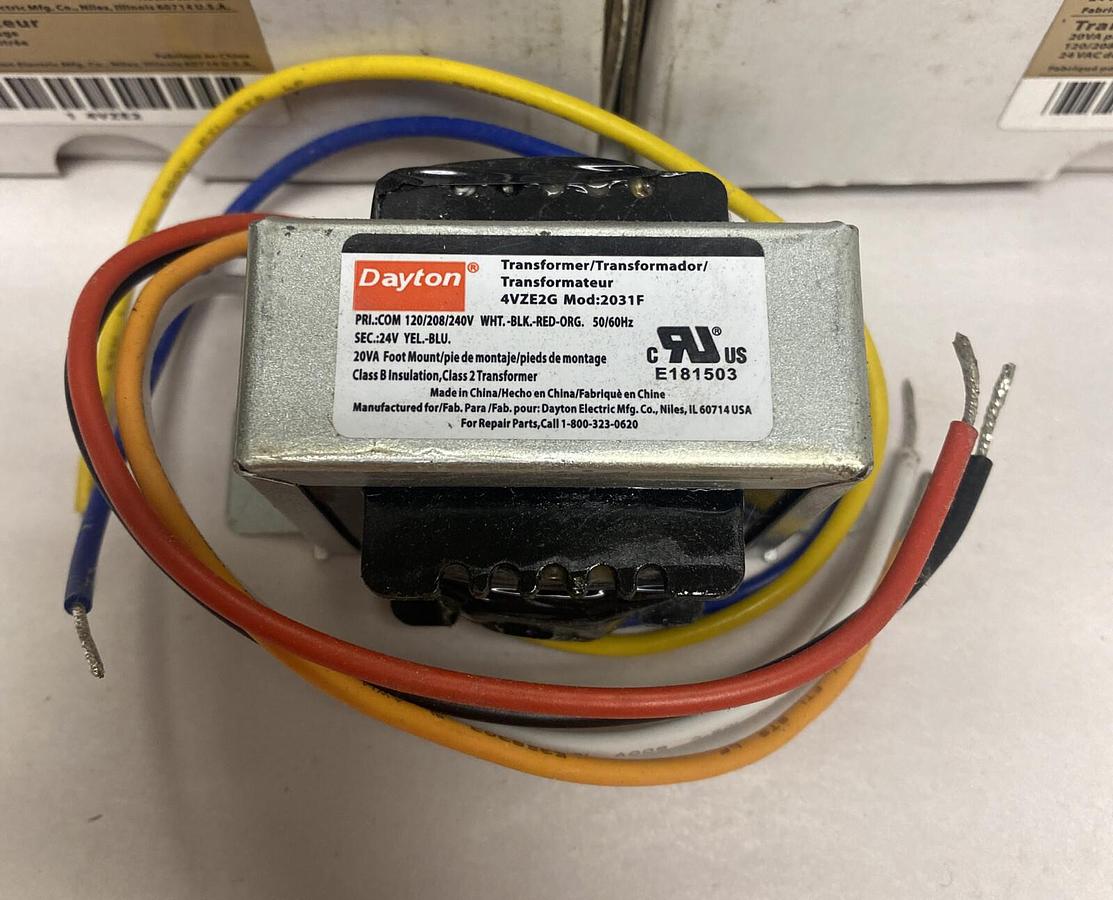 Dayton,4VZE2G,Transformer Lot Of 3 NOS