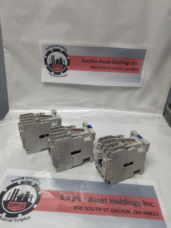 Used CUTLER HAMMER,CE15AN83,SERIES B1 CONTACTOR LOT OF 3 PRE-OWNED