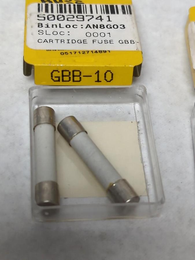 COOPER BUSSMANN,GBB-10,CERAMIC FUSES LOT OF 7 NOS