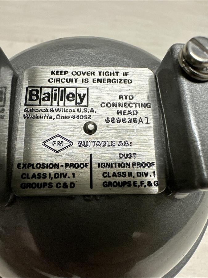 Bailey,669635A1,Explosion Proof Thermocouple Head