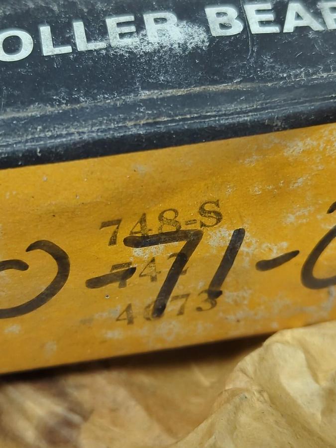 TIMKEN,748S-742,ROLLER BEARING ASSEMBLY NOS