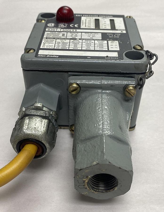 Used Allen Bradley,836T-T300JX9,Ser A Pressure Control Switch