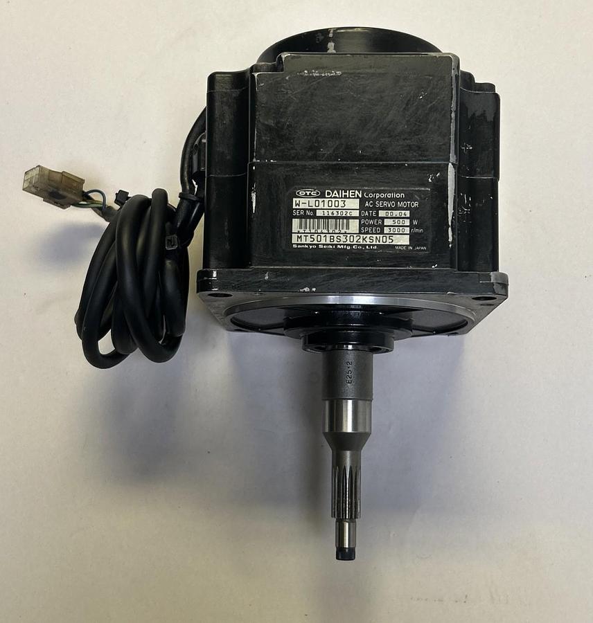 Used DAIHEN,W-L01003,AC SERVO MOTOR 500W 3000RPM