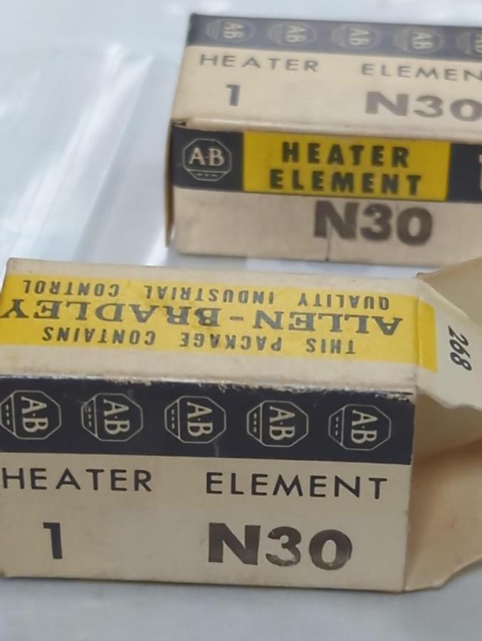 ALLEN BRADLEY,N30,THERMAL OVERLOAD HEATER ELEMENT LOT OF 3 NOS