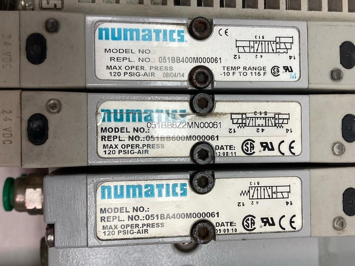 Used Numatics,051BB6Z2MN00061,Valve Block Max Operating Pressure 120 PSIG