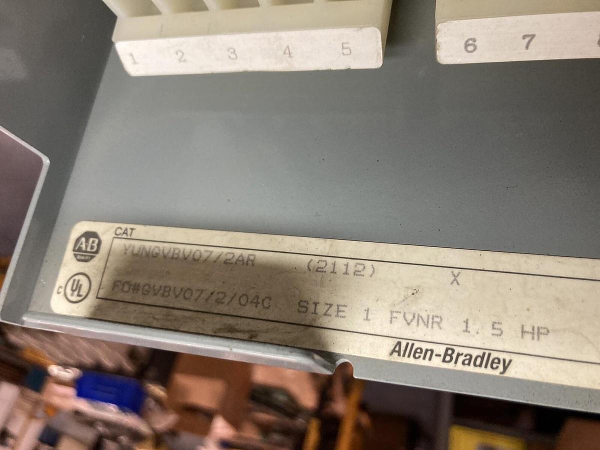 Used Allen-Bradley,2100 2112,Size 1 Fused MCC 12 Inch Starter Bucket