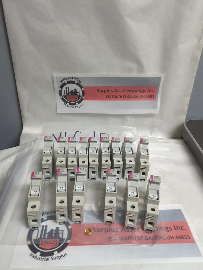 Used ETI,VLC10,FUSE HOLDER 10X38 32 AMP 1-POLE 600V LOT OF 15 PRE-OWNED