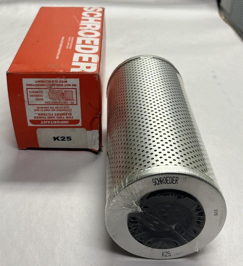 Used SCHROEDER,K25,FILTER ELEMENT NEW