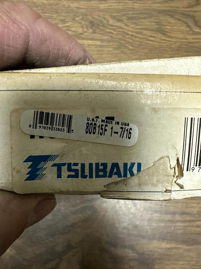 Tsubaki,80B15F,1-7/16 Sprocket