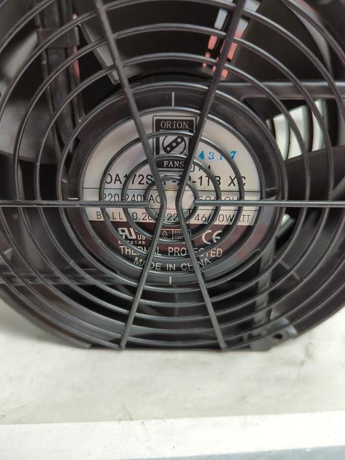 Used ORION,OA172SAP-22-1TB XC,COOLING FAN 220-240VAC 50/50HZ 46/60WATT PRE-OWNED