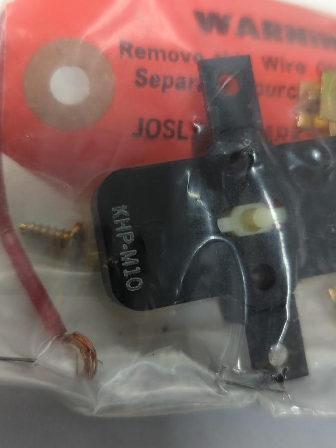 JOSLYN CLARK,KHP-M10,AUXILIARY CONTACT WITH SCREWS BRACKET AND WIRE  NOS
