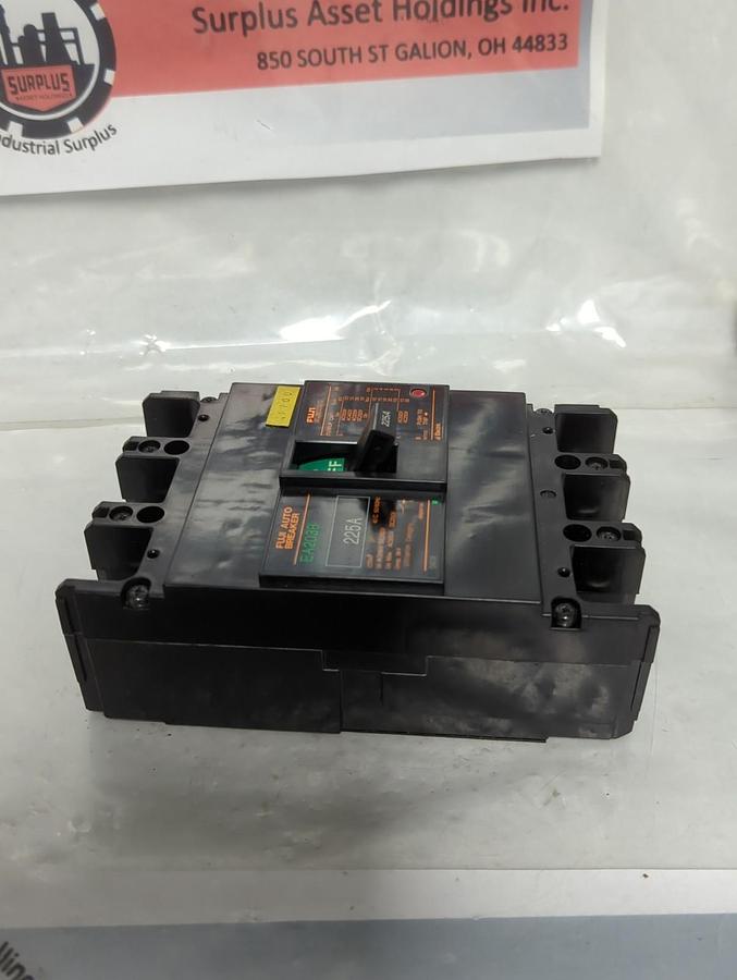 Used FUJI,BB3GEB-225,AUTO CIRCUIT BREAKER 225 AMP 3-POLE EA203B PRE-OWNED