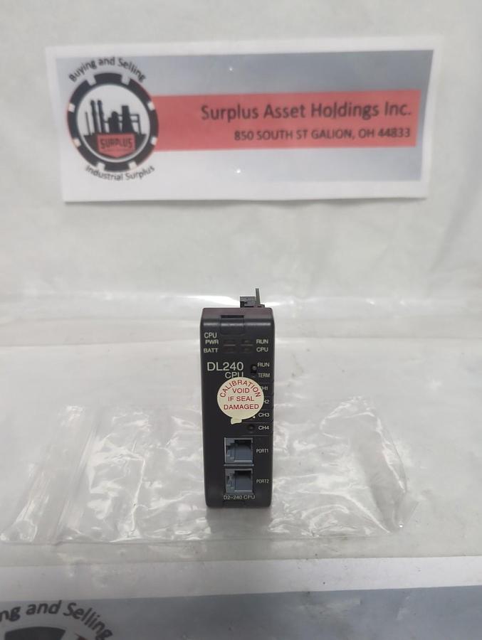 Used AUTOMATION DIRECT,DL240 CPU,PROCESSOR MODULE PRE-OWNED