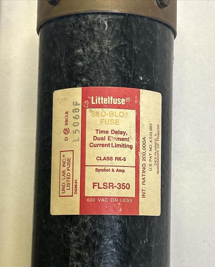 LITTELFUSE,FLSR-350,FUSE 350A 600V NOS