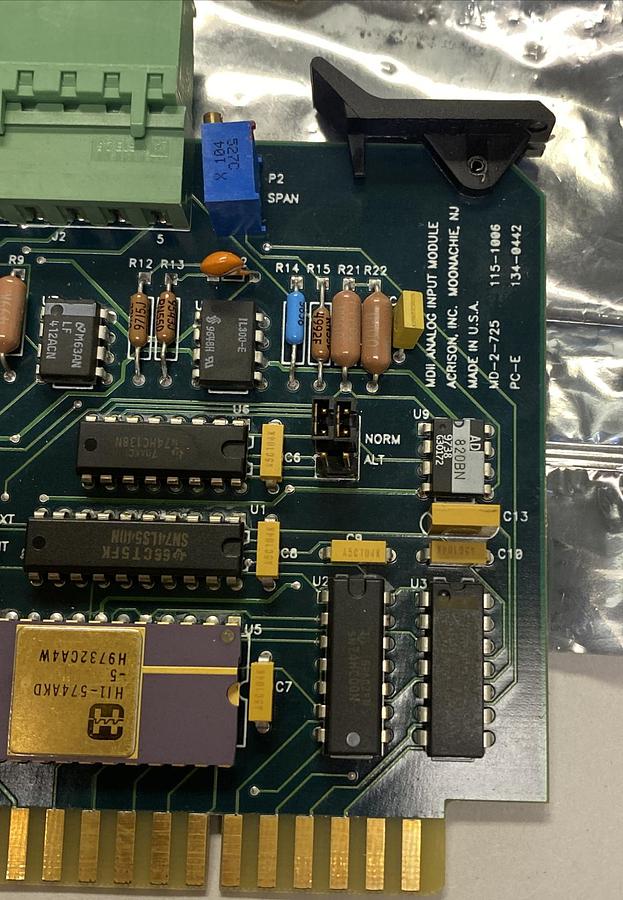 ACRISON,115-1006 MDII,ANALOG INPUT MODULE MD-2-725 V2 4-20MA NOS