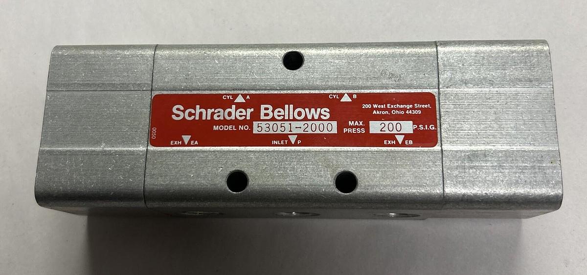 SCHRADER BELLOWS,53051-2000,AIR CONTROL VALVES NOS
