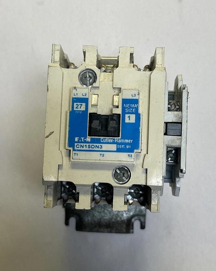 Used EATON CUTLER-HAMMER,CN15DN3,CONTACTOR SIZE 1