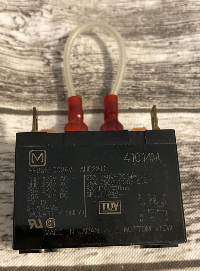 Matsushita,AHE2212 HE2aN-DC24V,Power Relay Lot Of 4