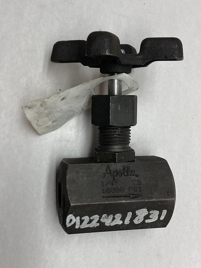 Used Apollo,60-101-01,Steel Flow Control Valve 1/4 Inch 10000 PSI