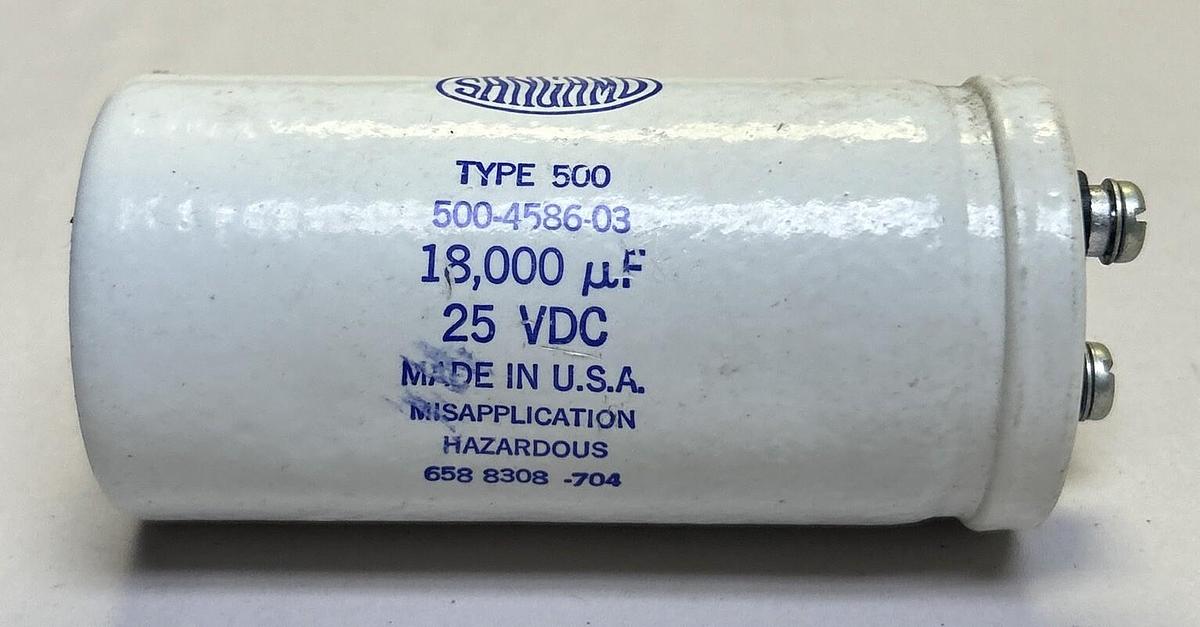 Used SANGAMD,500-4586-03,CAPACITOR 18000UF 25VDC