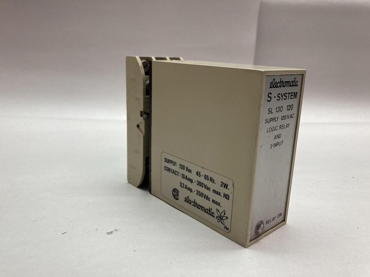 Electromatic,SL 130 120,S-System Logic Relay and 3-Input Supply
