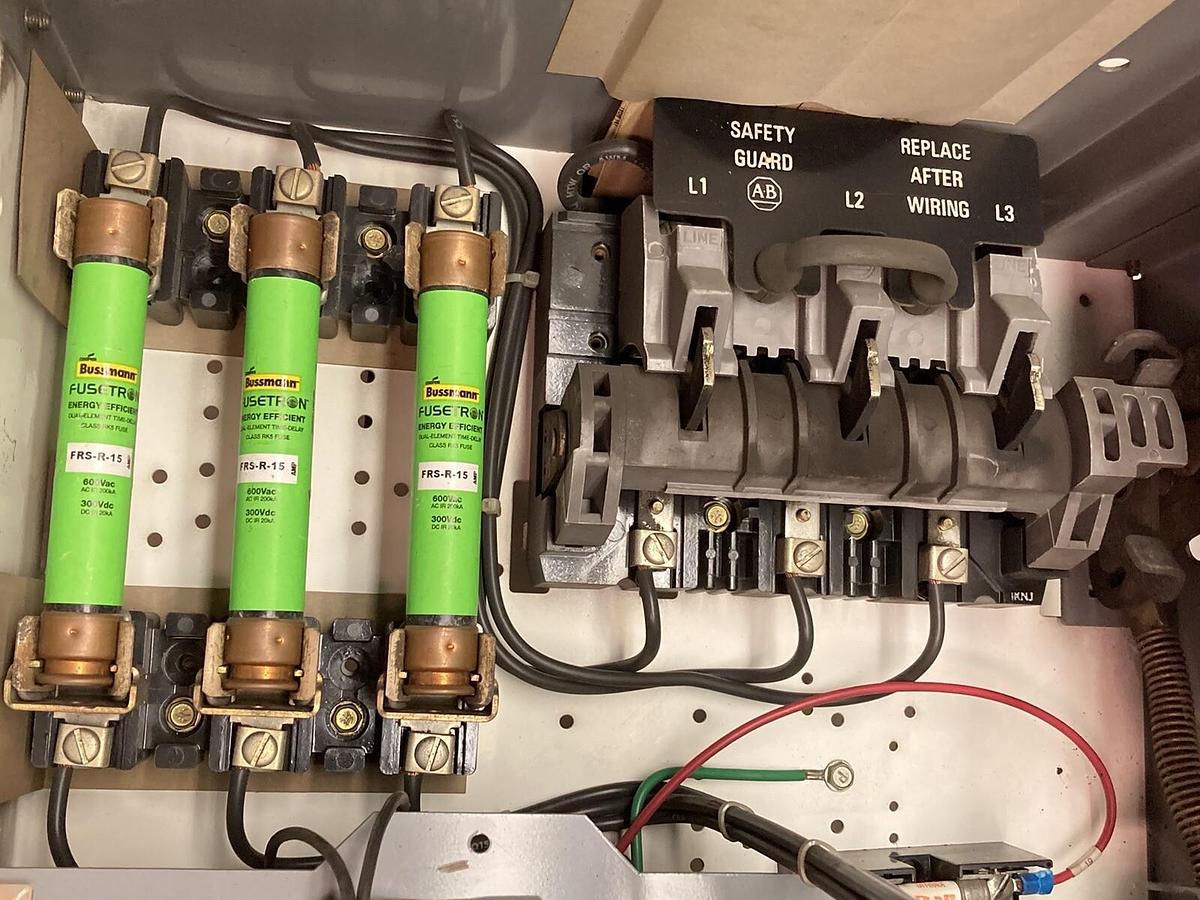 Used Allen-Bradley,2106B,Size 1 Fused MCC 20 Inch Starter Feeder Bucket