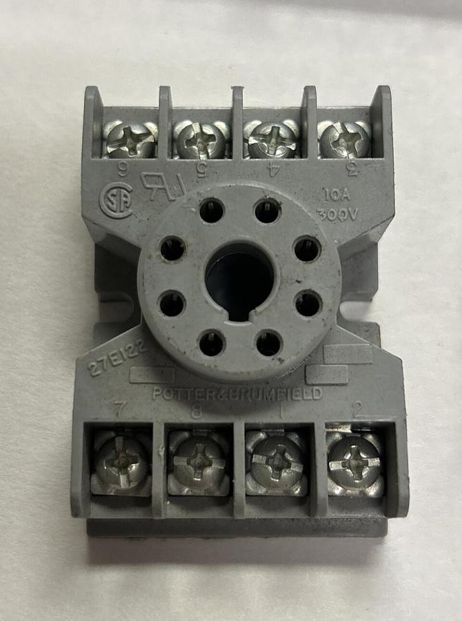 POTTER & BRUMFIELD,27E122,RELAY SOCKET LOT OF 13 NOS