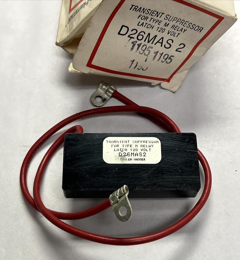 CUTLER HAMMER,D26MAS2,RELAY 120V NEW