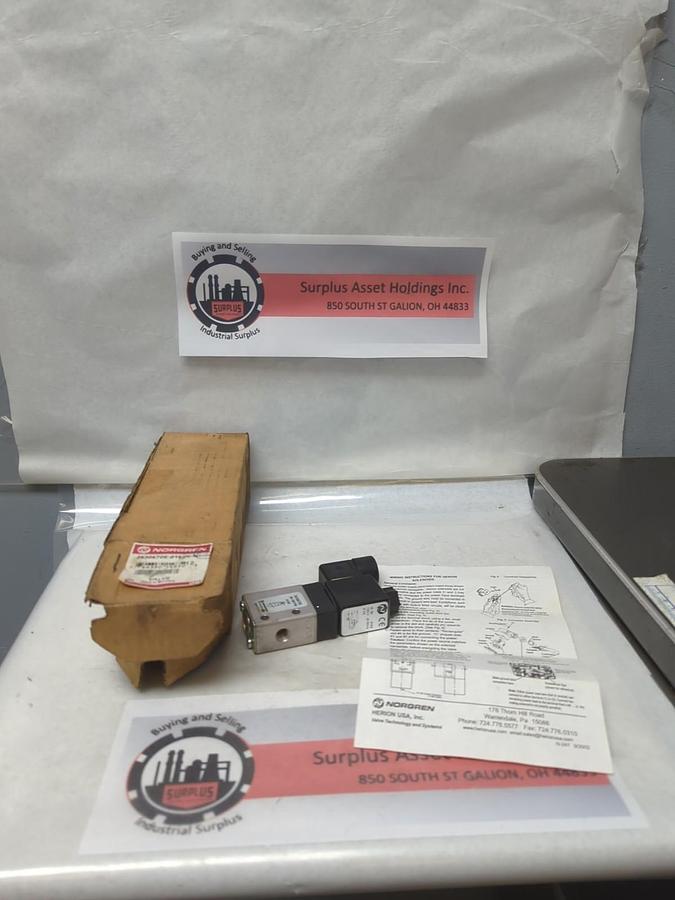 NORGREN,2630670E-0162N-G,SOLENOID VALVE 120V 40-60HZ 6VA 30-150PSI NOS
