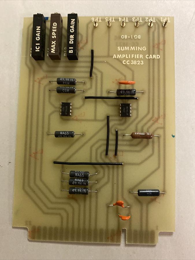 SUMMING,CC3823,AMPLIFIER CARD
