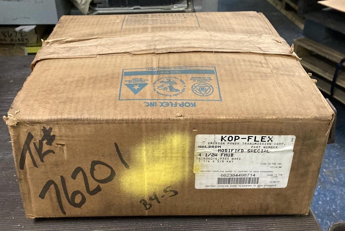 Used Kop-Flex,4 1/2W FHUB,Coupling Hub 1 1/4x5/8 KWY